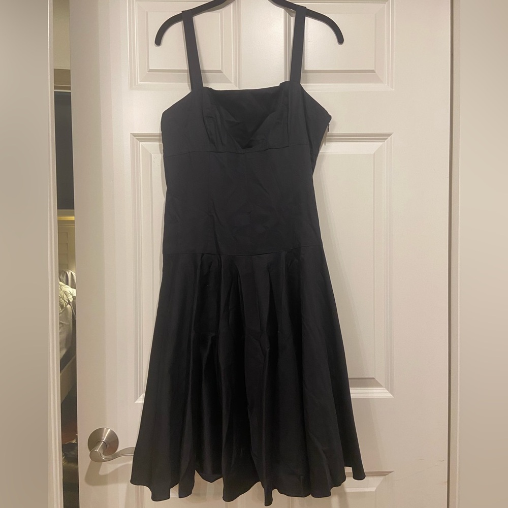 Lauren Ralph Lauren Black Mini Cotton Dress